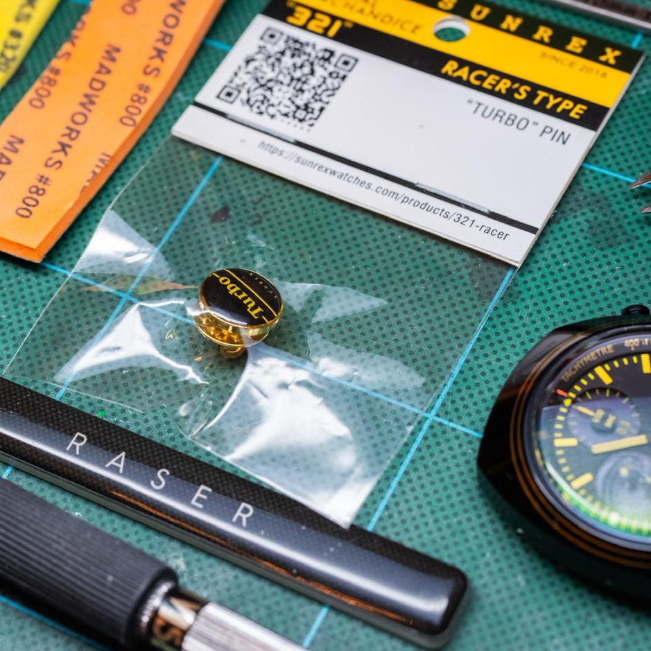 Sunrex 321 Pin Badge | Collector’s Accessory for Racing Watch Fans